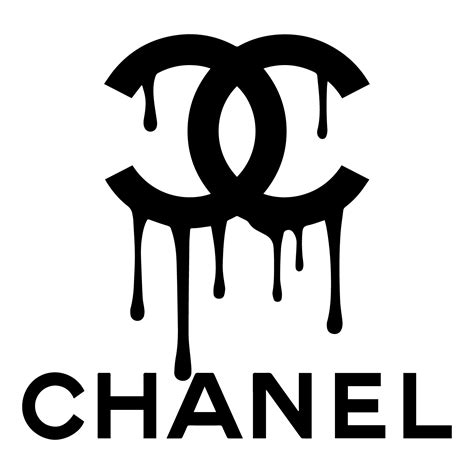 chanel logo dripping